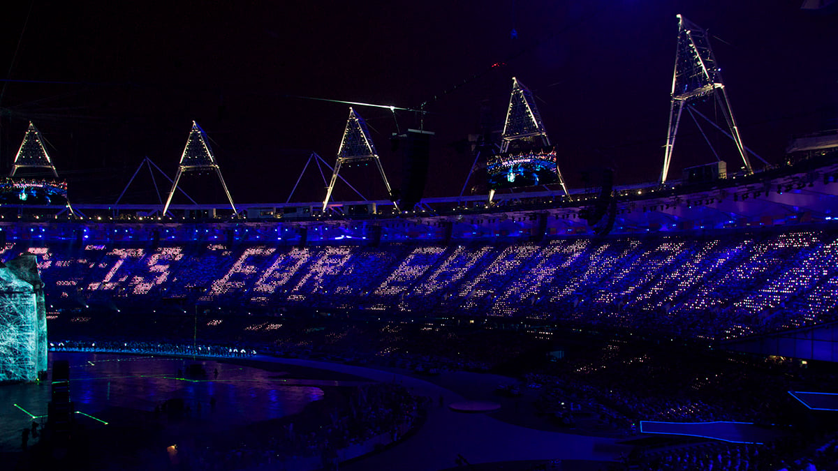 Tim Berners-Lee's tweet 'This is for everyone' at the 2012 Summer Olympics opening ceremony