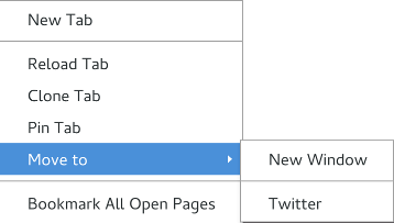 Move Tabs Menu