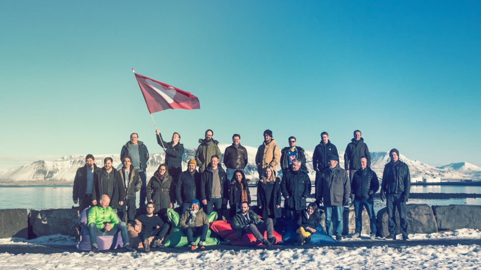 Vivaldi team photo in Iceland