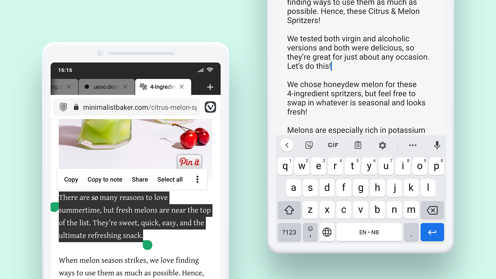 Note-taking on Android. 